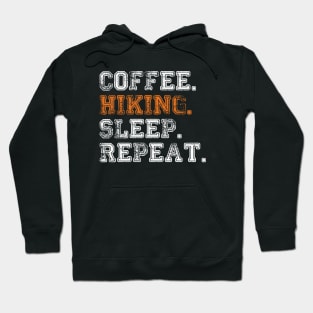 Coffee Hiking Sleep Repeat Outdoor Adventure Hoodie